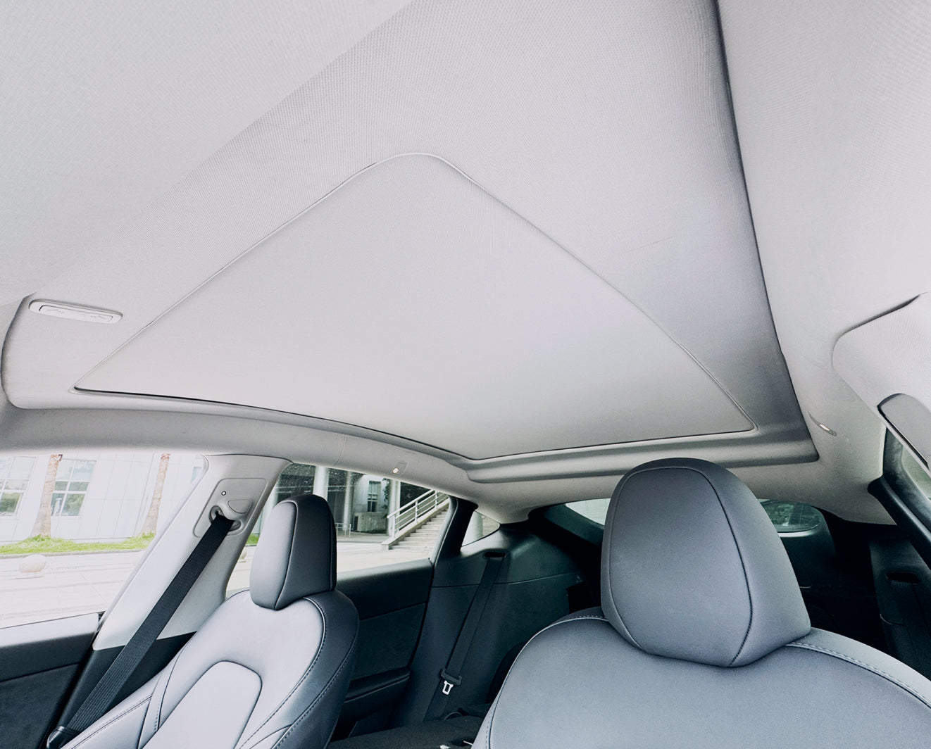 Car Interior with Customized Shade